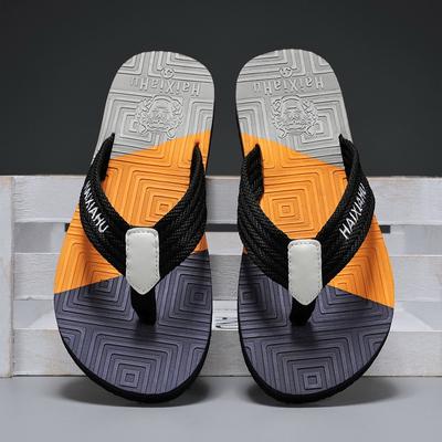 Zehentrenner für Herren, große, rutschfeste Outdoor-Sandalen, lässige Strandsandalen für Herren