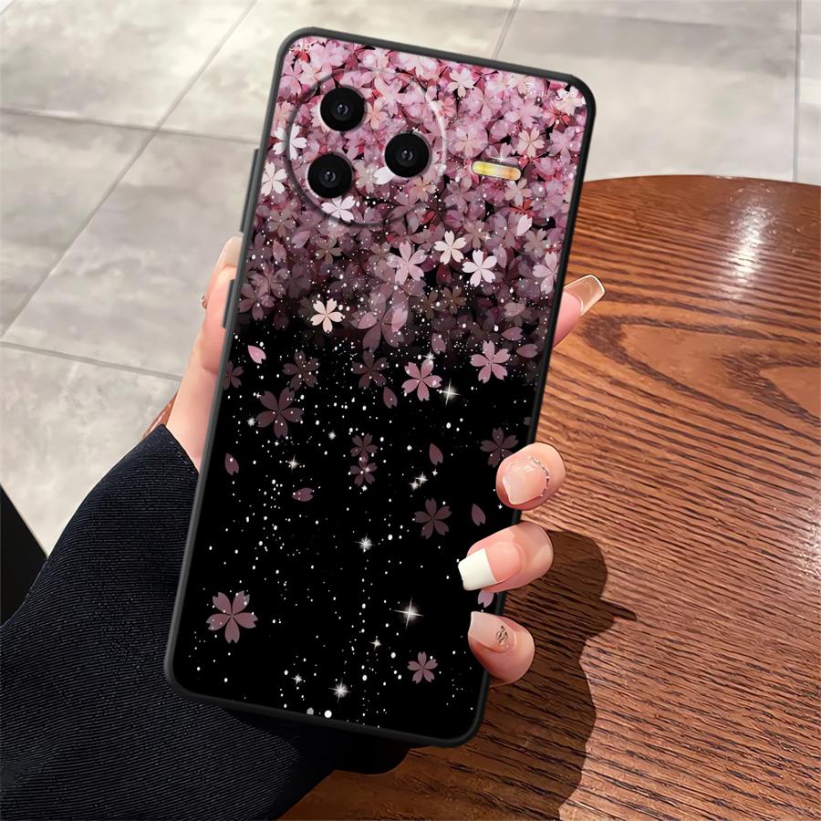 Funda Phone Cover Case for Xiaomi Mi 10T 11T 14 12X 13 Lite 12 12T Pro 11 Shining Flowers