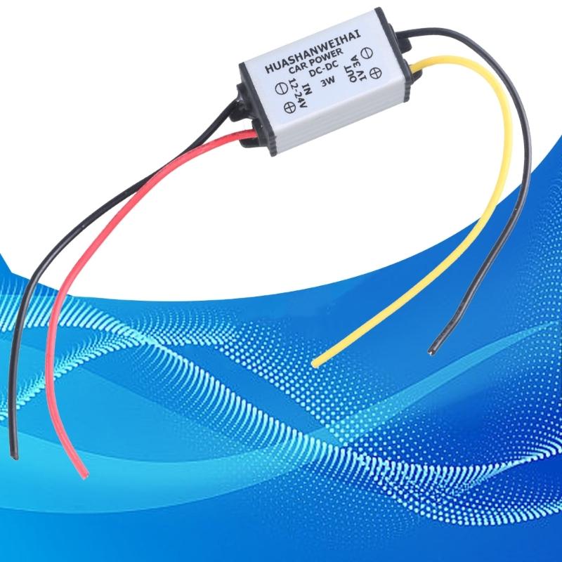 Waterproof Buckk Converters 12~24V to 1/2/6/7/8/9V 3A Powers Supply Converters Module for Car LED Dispaly, Motor