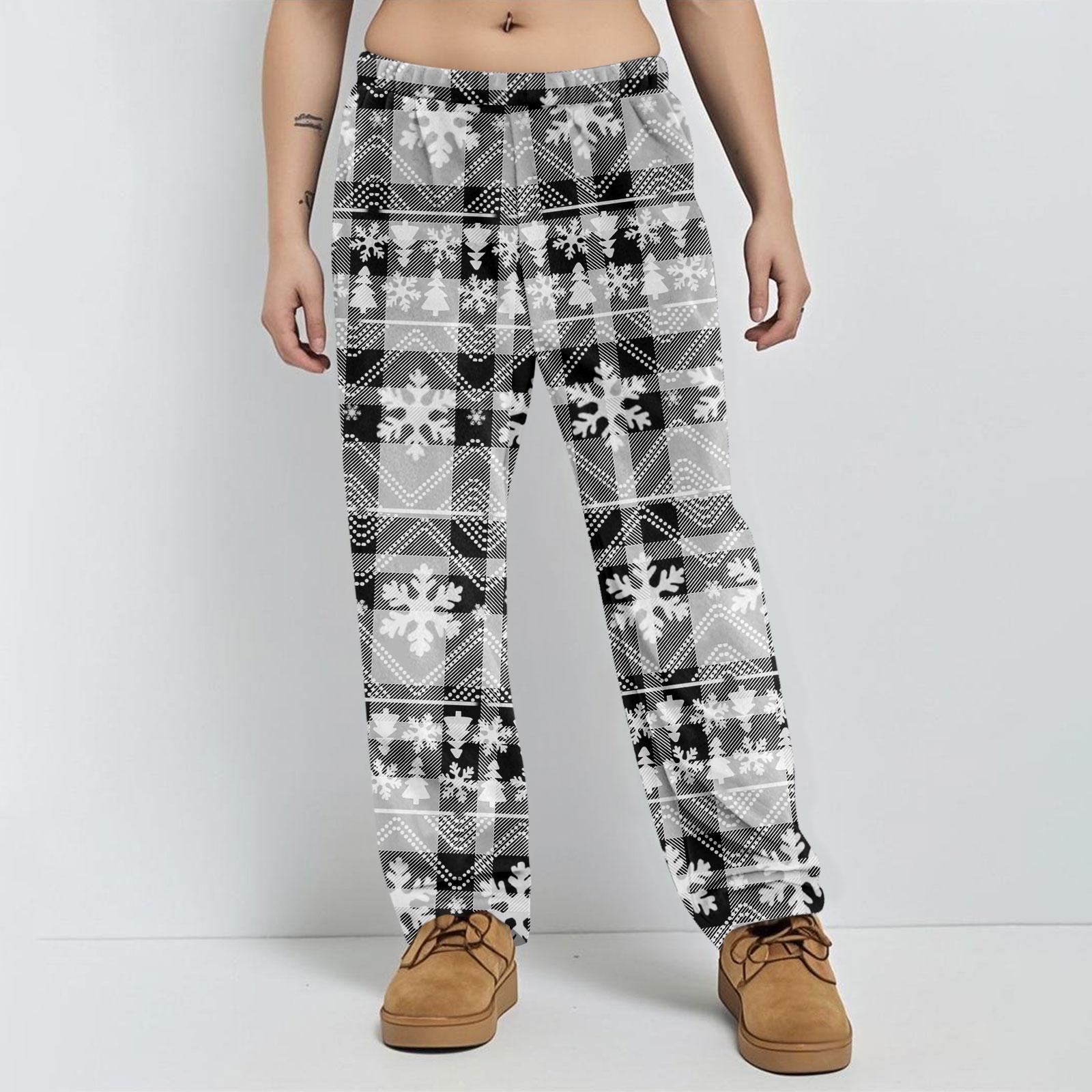 

Пижамные брюки Домашняя одежда Повседневные Брюки на кулиске с эластичной талией Удобные Прямые Брюки для йоги Свободные XXL