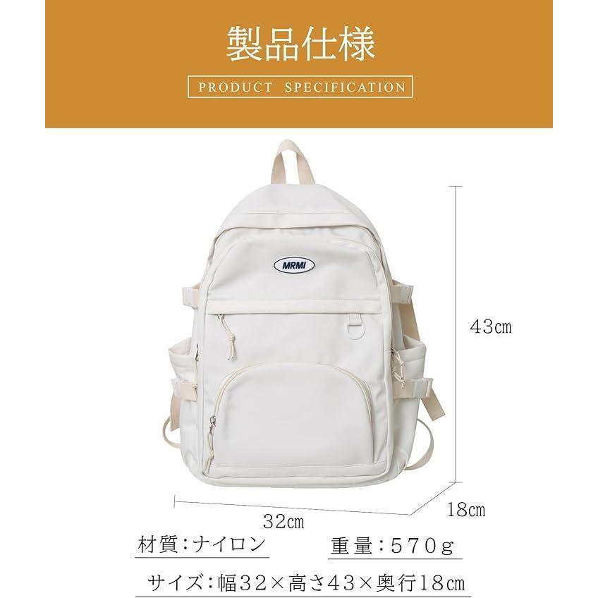 Used Raizm Rucksack Backpack for Women, Large Capacity, High School Students, College Students, Junior High School Students, Commuting A4, Korean,