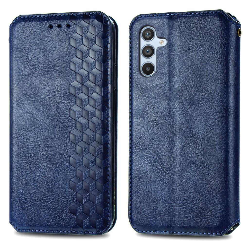 For Samsung Galaxy A36 5G PU Leather Case Rhombus Imprint Wallet Stand Phone Cover