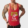 Men's European Size Elastic Cotton Sports Vest for Fitness & Bodybuilding