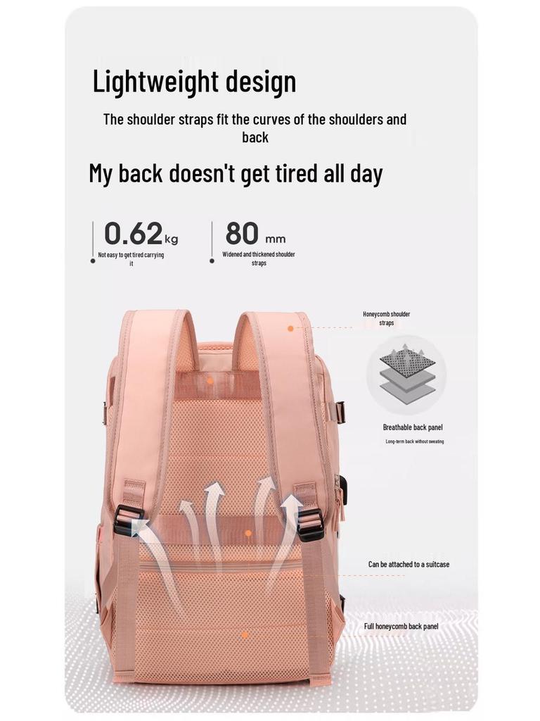 Women's Multi-Functional Travel Backpack, Large Capacity Business Laptop Bag