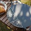 Barbecue Grid Camping Cooking Baking Net Stainless Steel Cooling Rack Wire Grid Cake  Rack Fire Cooking Grill Indoor Outdoor