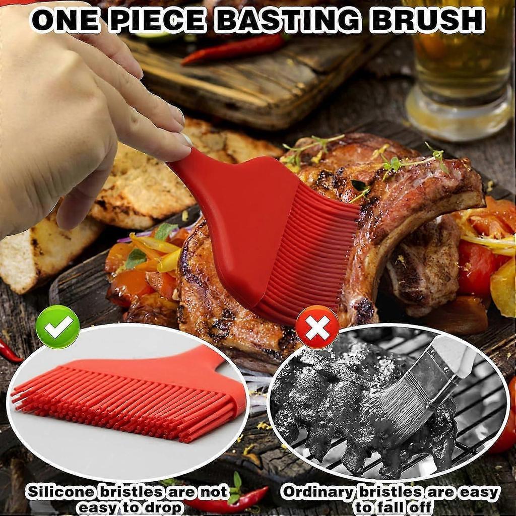 Silicone Basting Brush, Large BBQ Pastry Brush for Cooking, Extra Large Basting Brush for Grilling, Baking, Baking, for BBQ for Sauce, Butter, Marinad