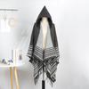Striped Tassel Shawl Women'S Simple Leisure Travel Photo Scarf Comfortable Indoor Cold Scarf Cape