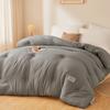 Solid color soybean fiber quilt autumn and winter thickened warm quilt core student four seasons quilt