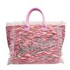 Straw Mat Beach Bag Fringed Handbag Canvas Denim Tote Bag Travel Versatile Large-capacity Handbag