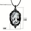 Statement Skull Cameo Pendant Necklace Unique Neck Chain Adornment Designed For Gothic And Punk Culture Admirers