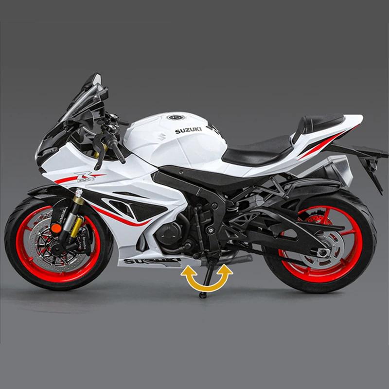 Großes 1/9 Suzuki GSX-1000R Legierungs-Rennmotorradmodell aus Druckguss, Straßensport-Motorradmodell, Simulation, Kinderspielzeug, Geschenke