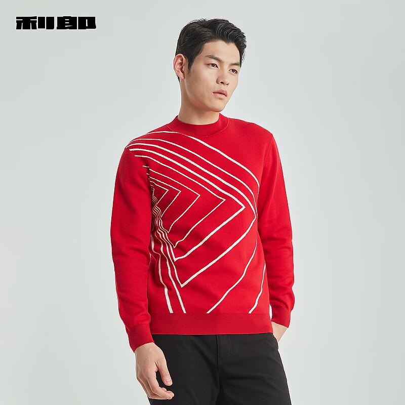

Lilanz Men s Jacquard Half-High Collar Wool Sweater 2XL (180/92A)