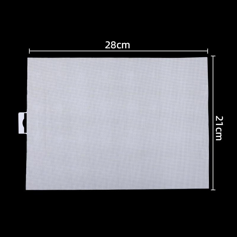 

Пластикові листи 14 штук Пластикова сітчаста тканина Пластикова канва для вишивки хрестиком Сітка для очей Для вишивання Рукоділля В язання білий