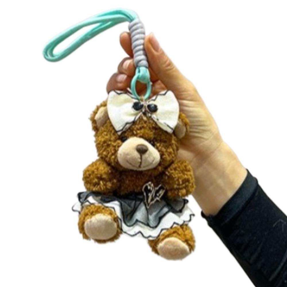 Ornaments Bear Keychain Cute Car Key Ring Creative Stuffed Dolls Backpack Decor