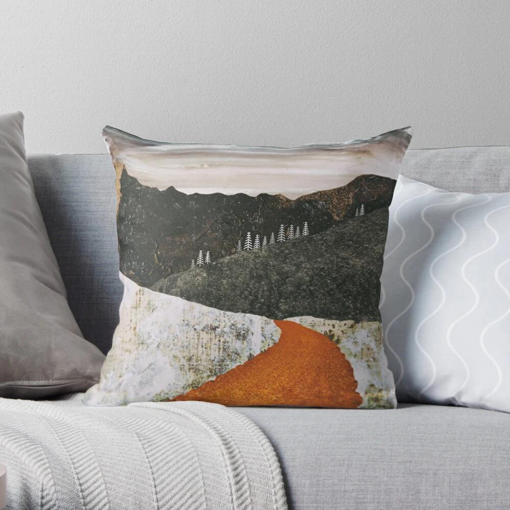 Bedroom Living Room Sofa Bed Decoration Abstract Landscape Pattern Home Pillow Cover Cushion