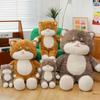 Cute Pattern Cat Plush Toys for Children's Birthday Gifts Sleeping Pillow Car Ornaments Cat
