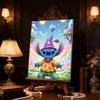 Disney Pearl Painting Stitch Pearl Wizard Hat Candy Wonderland Art 5D Exquisite Landscape Sparkling Craft Home Wall Decoration DIY Handmade Gift