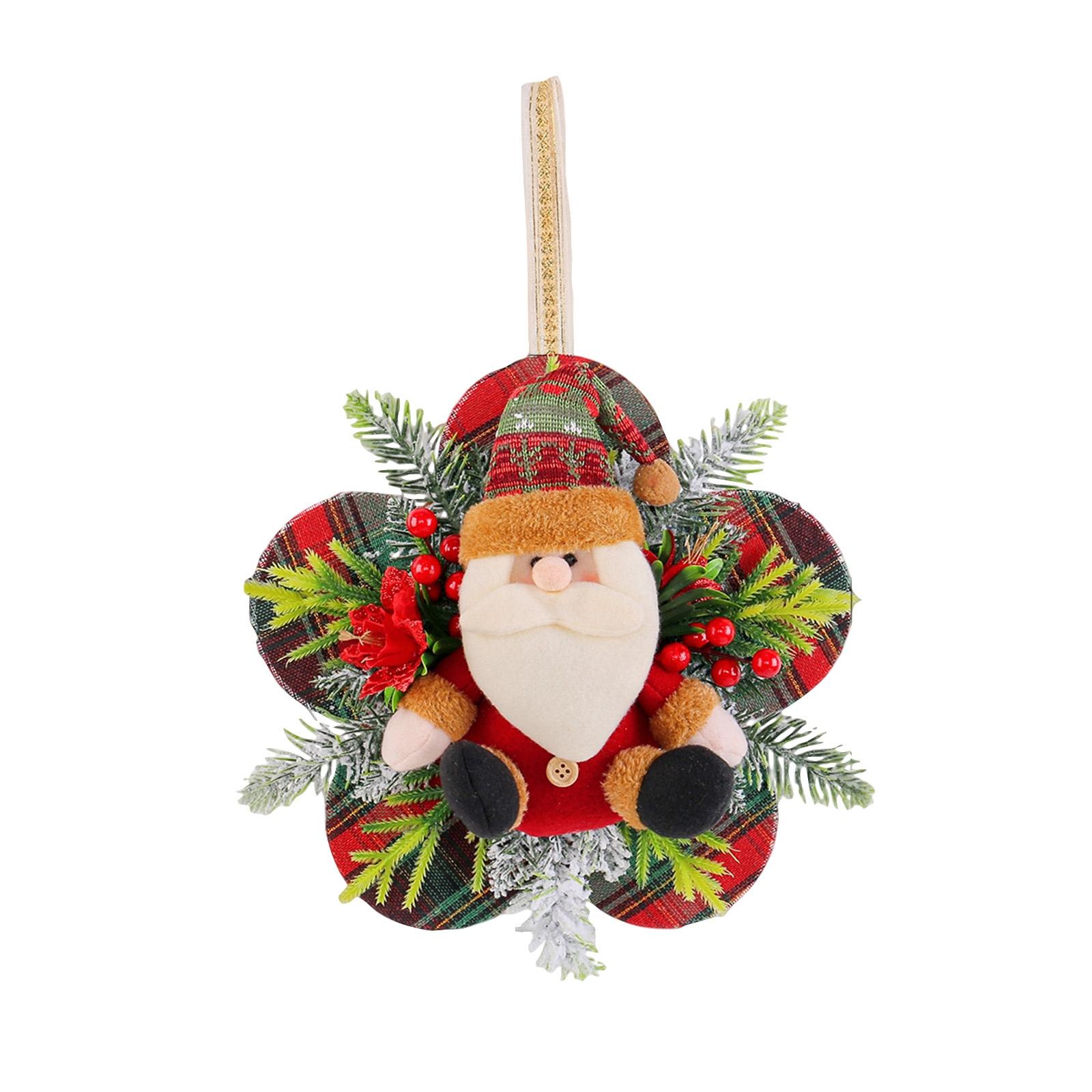 Christmas Tree Decorative Pendants Garland Decorative Pendants Plush Holiday Dress-Up And Festive Atmosphere Decorative Pendants 1pc