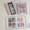 A5 Laser Star Zipper Binder Collect Book Refill Organizer DIY Journal Diary Transparent Kpop Idol Photo Album Kawaii Stationery