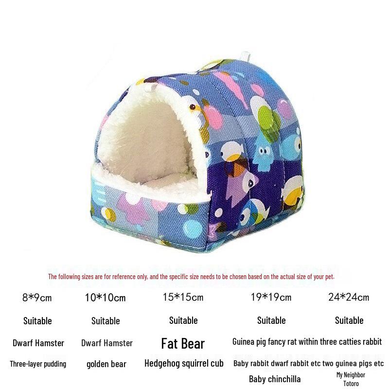 Уютное зимнее гнездо для хомяков, морских свинок, кроликов, шиншилл и декоративных крыс S