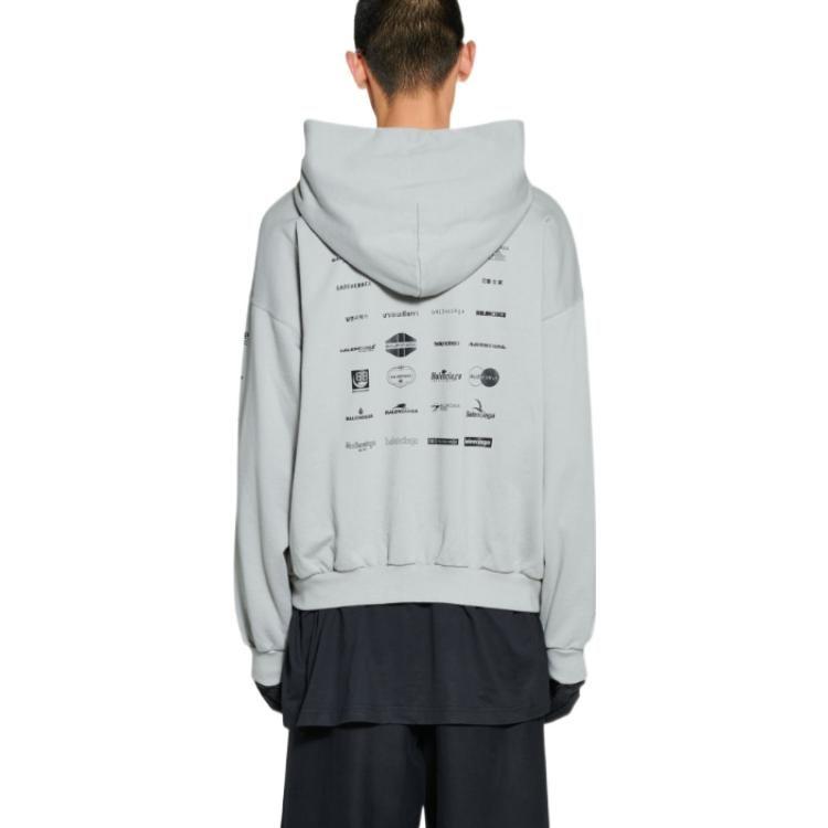 Balenciaga SS23 Sweatshirt Loose Fit Unisex Gray 726241TNVQ81342