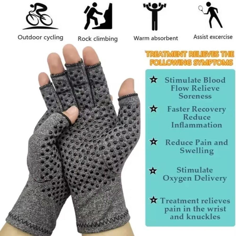 1Pair Anti Arthritis Health Compression Therapy Gloves Rheumatoid Hand Pain Wrist Rest Sports Glove for Women Men,Carpal Tunnel