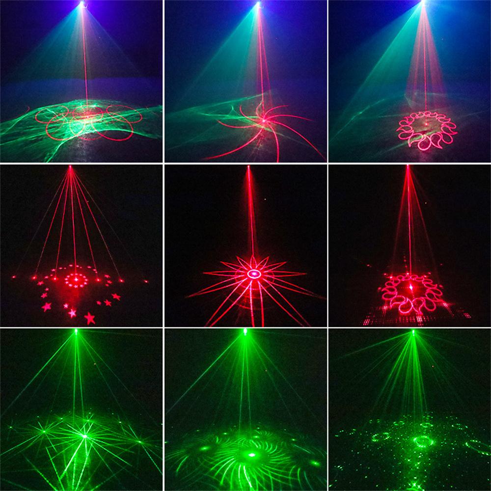 240 Pattern Projector RGB Laser LED Stage Light Remote Control Rhythm Light USB