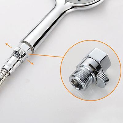 Copper Shower Shut Off Valve Water Saving Stopper Flow Quick Control Hand Solid Silver Shower Head Valves Washing Equipment