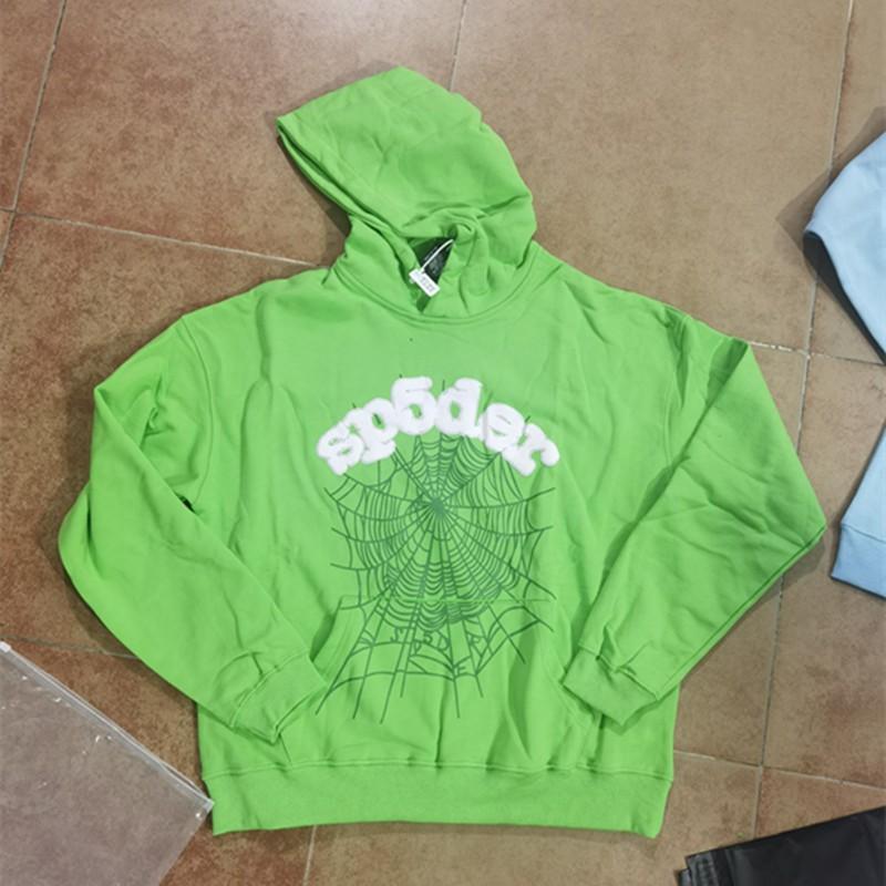 Maglione con stampa ragnatela, con cappuccio, pullover, casual, largo, nuovo