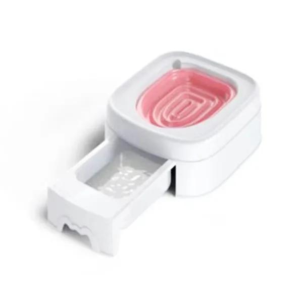 

Тренажер для кошачьего туалета уменьшает запах, легко чистится, прочный, устойчивый, для кошек, сиденье для унитаза, экологичный, для домашних животных, товары, принадлежности розовый