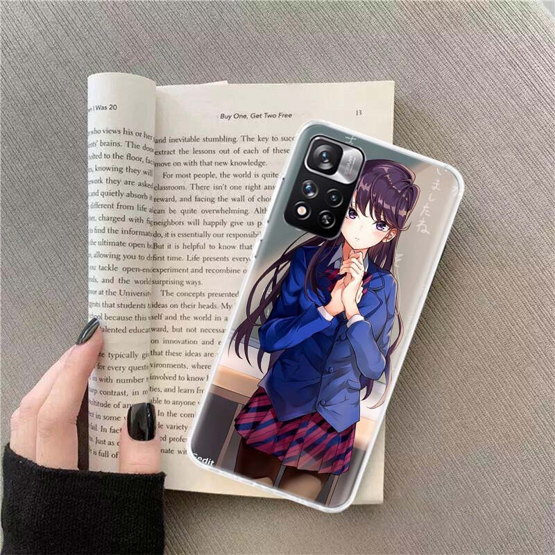 Anime Komi Shouko Cant Communicate Phone Case For Xiaomi Redmi Note 14 13 Pro Plus 5G Cover 13C 14C 12 12C 9 9T 9C 10 10C 8 7 6