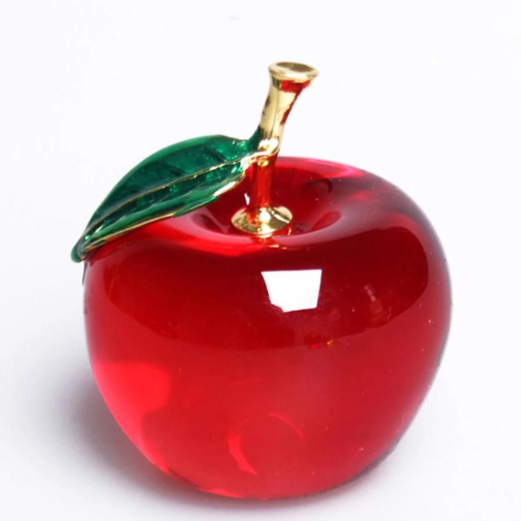 Red Crystal Apple Ornament - Christmas Eve Gift and Car Decoration