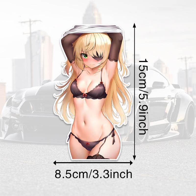

DM64#15 см Sunshine Cute Anime Young Girl Виниловая наклейка на автомобиль Водонепроницаемая виниловая наклейка Аксессуары для автомобиля Декор 8.5x15cm
