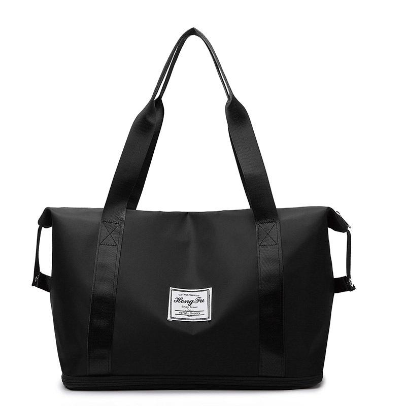 Large capacity short-distance travel bag women's shoulder expansion layer wet and dry separation yoga sports fitness bag labor bag