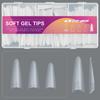 Hot Ultra-Thin Double-Sided Fake Nails with Auxiliary Line Clear Extension Nail Tips No-Trace False Nails DIY