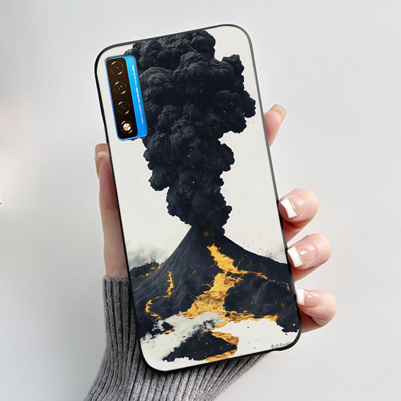 Casing For TCL 20 20S 20 Pro 5G 20L Plus 20L+ Case Luxury Dragon Cute Cool Boys Girls Black Soft Silicone Phone Case Back Cover