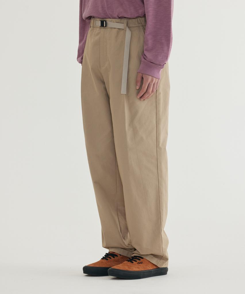 COVERNAT Easy Pants Twill 1-Tuck Pants Black