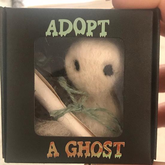 Spooky Card Box Gift Plush Felt Ghost Realistic Create Atmosphere Halloween Themed Decorative Gift Box