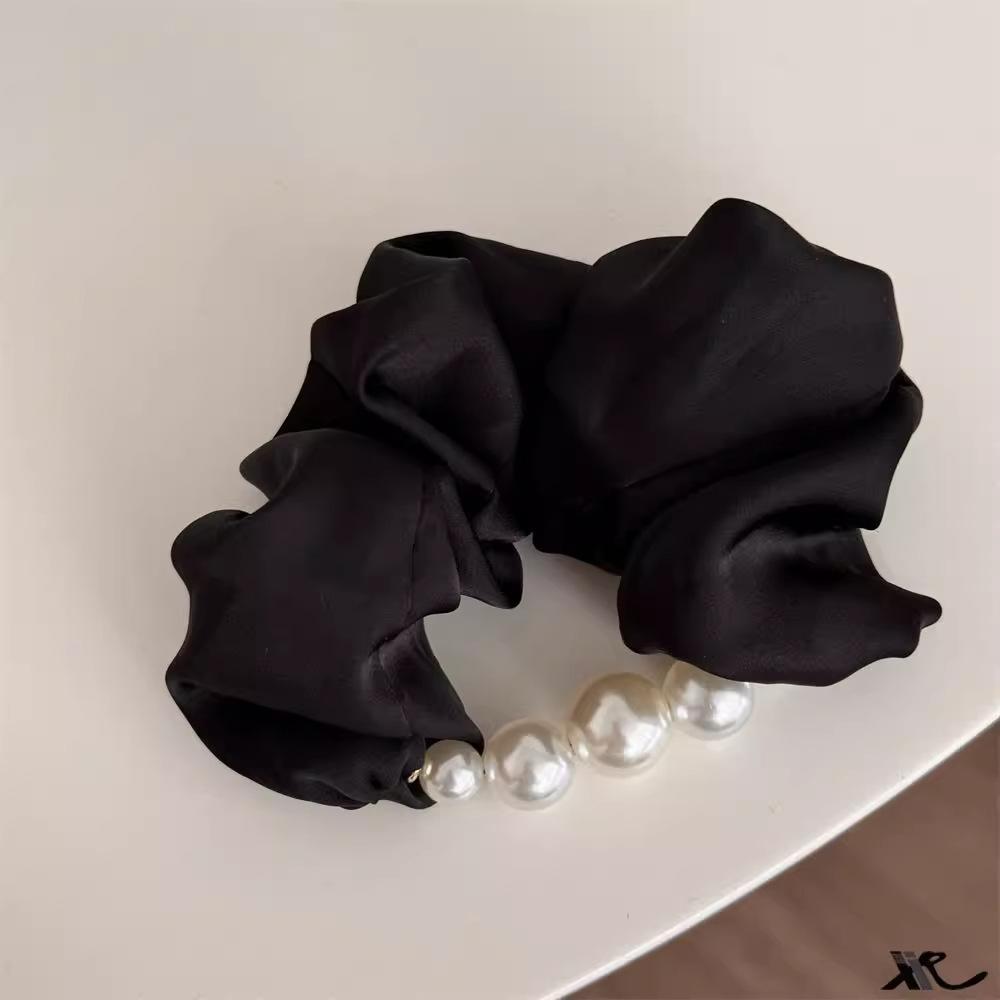 Korean gentle temperament simulation pearl hair band girl ponytail hair band hair rope rubber band women's hair accessories