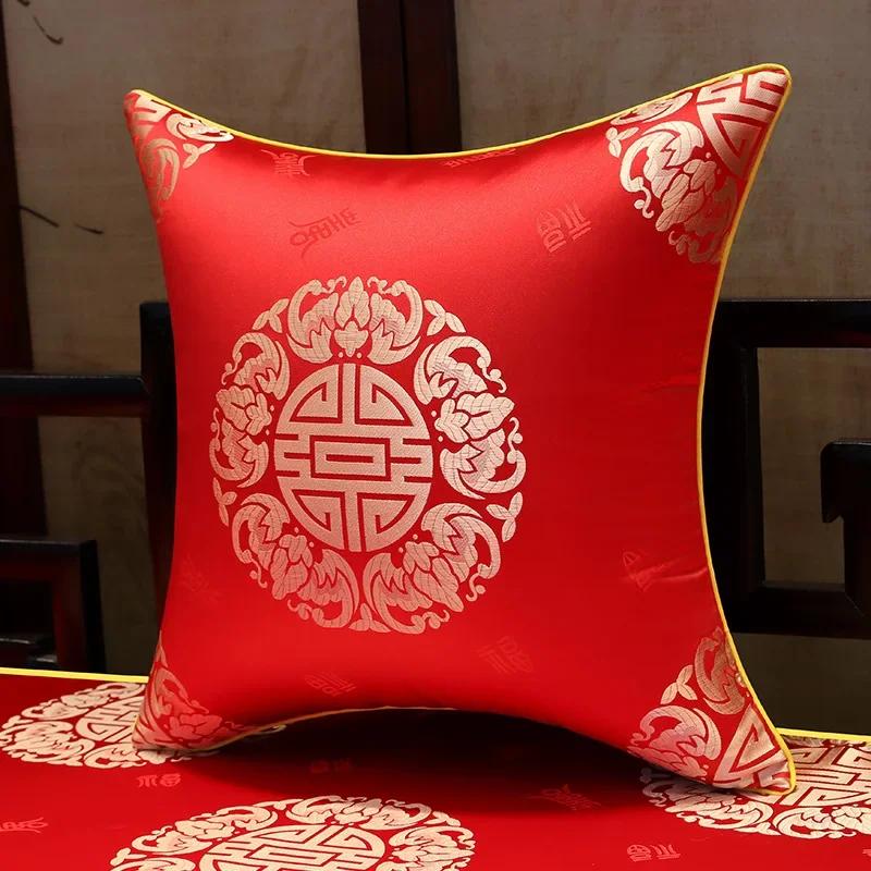 

35x50 см/45x45 см жаккардовый растительный бамбуковый чехол для подушки китайский светлый роскошный кисточки наволочки декоративные зеленый черный домашний декор 45x45cm