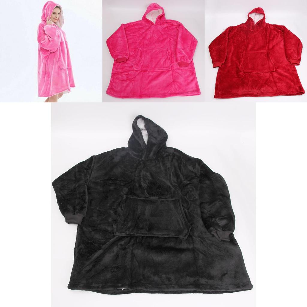Warm And Cozy Oversized Blanket Hoodie For Adults And Kids With Giant Pocket