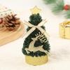 5 Inch Mini Christmas Tree Artificial Tabletop Christmas Tree Decorations with Star Tree Topper for Winter Fireplace Mantel Decor
