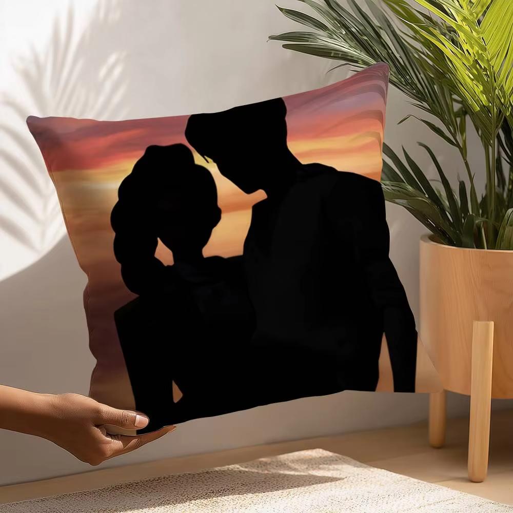 K-kpop D-Demon H-Hunters Pillow Covers Cushion Cover Cartoon Double-sided Print Square Pillow Living Room Decoration Pillowcase