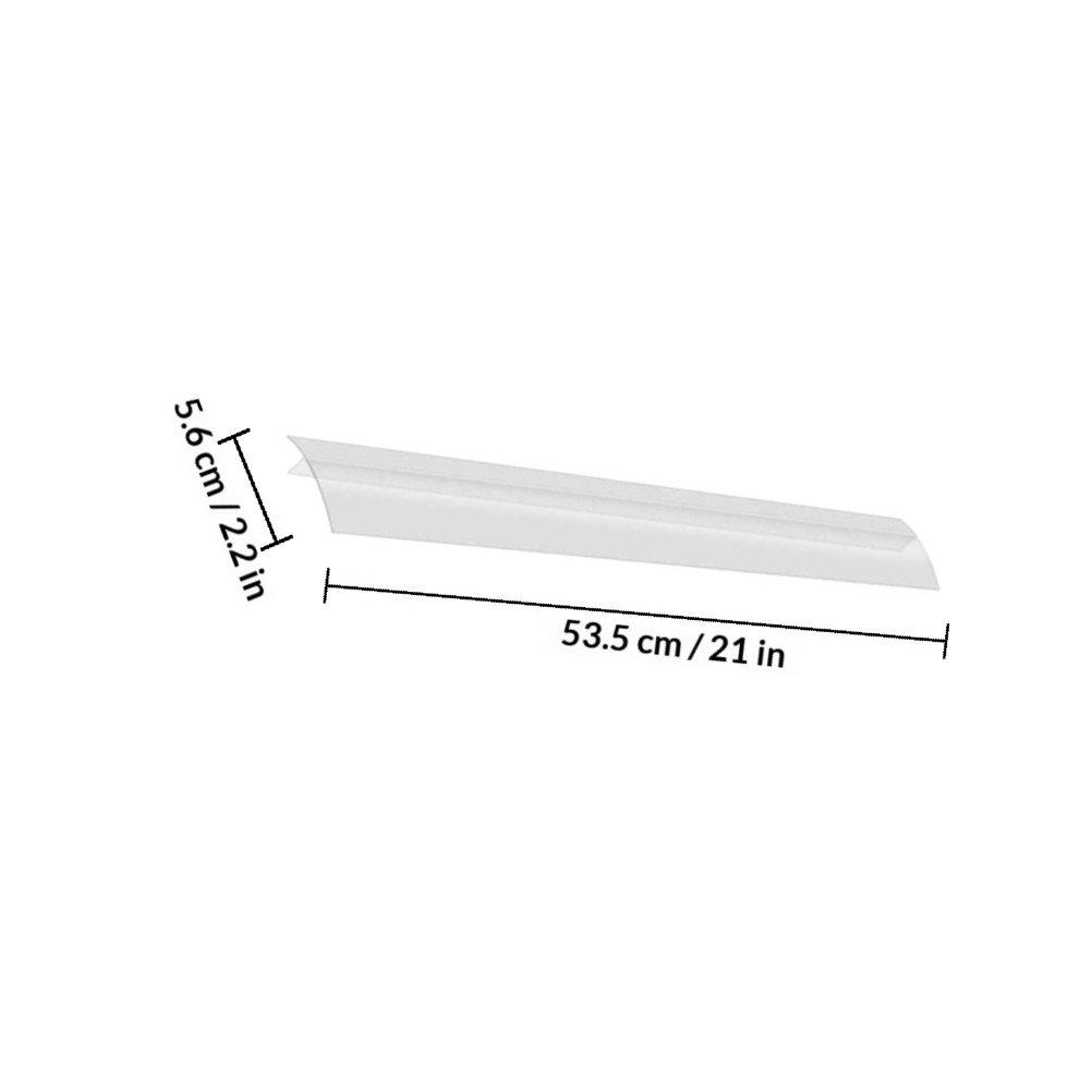 2Pcs Smooth Shiny Back Silicone Stove Gaps Cover Non Slip Lip Design Gap Filler for Kitchen Countertop Stovetop Dishwasher Sink