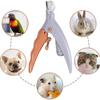LED Light Pet Nail Clippers Splashproof 5x Magnification Cats Nail Clippers Stainless Steel Blade Dogs Grooming Tool For Dog Cat