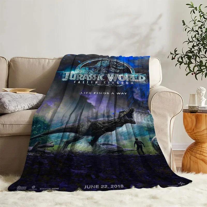 Fluffy Blanket  J-Jurassic Park Bed Sofa Camp Nap Bedroom Decor Bedspread Soft Fleece Home Textile Birthday Wedding Gift Blanket