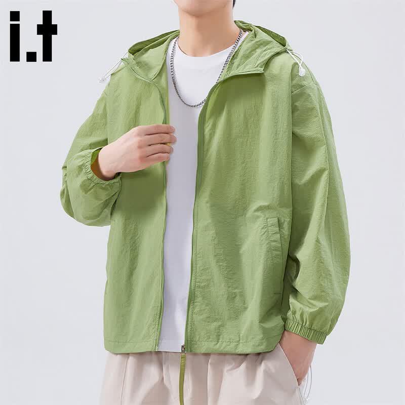 CHOCOOLATEit Men's Lightweight UV Protection Hooded Jacket
