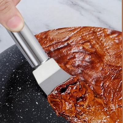 2ks Čisticí lopata na odolný olej Víceúčelová čisticí fréza na nádobí Nerezová čisticí lopata na stoly Sporáky Grily Všestranné