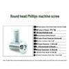 Blue Zinc Plated Phillips Pan Head Machine Screw (PM2.5*2, M3*4, M4*6, M4*8, M4*22, M4*25, M5*8, M8)