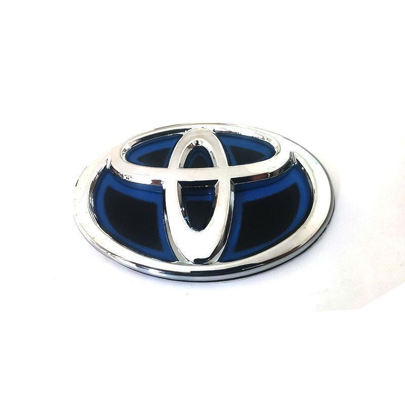 Modified Blue Bottom Front Grille Badge Trunk Car Logo Suitable for Toyota RAV4 CAMRY COROLLA LANDCRUSER RAV4 VIOS SIENNA YARLS